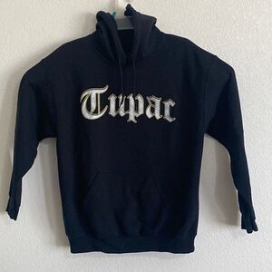 TUPAC Men’s Black Hoodie Size M